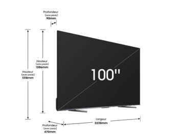 Téléviseur Hisense 100" 100U7K Smart Tv 4K -Vidaa (ULED-QUANTUM) Téléviseur Hisense 100" 100U7K Smart Tv 4K -Vidaa (ULED-QUANTUM)